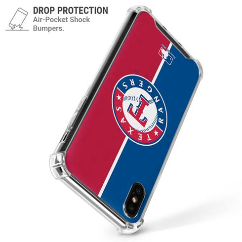 MLB Texas Rangers Split iPhone XS Max Clear Case